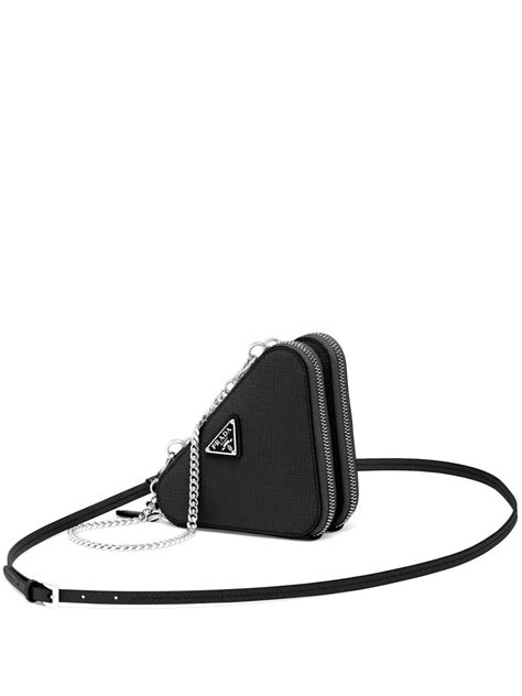 prada black triangle bag|prada triangle crossbody bag.